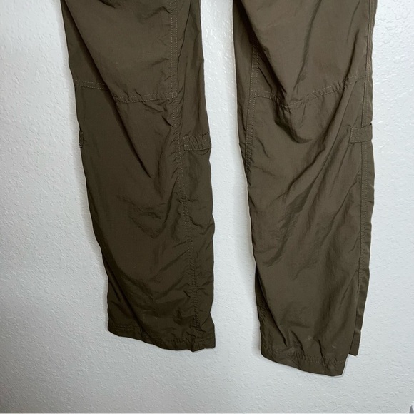 The North Face Pants Women Size 4 Hiking Convertible roll up brown Straight AA - Picture 6 of 14